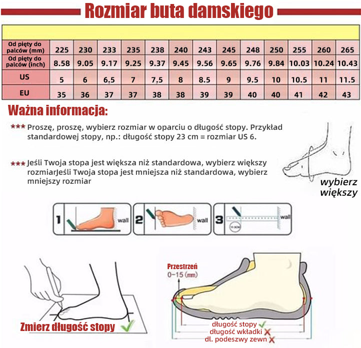 Tabela rozmiarów