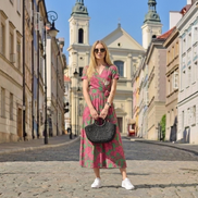 Elegancka sukienka Natalia – kwiatowy ogród