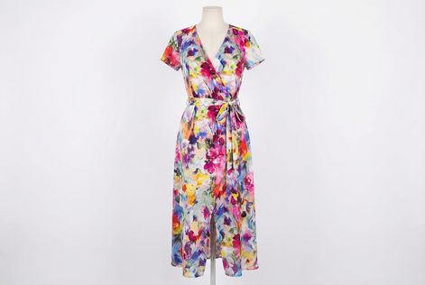 Elegancka sukienka Natalia – kolorowa łąka