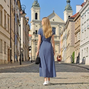 Elegancka sukienka Natalia – retro kropki