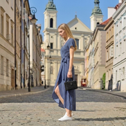 Elegancka sukienka Natalia – retro kropki